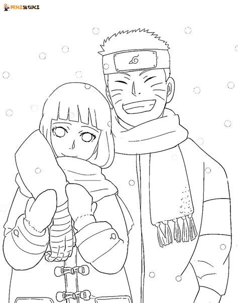 Coloriages Hinata Hyuga Coloriages à imprimer AniYuki com