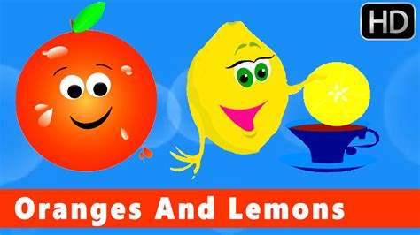 Oranges And Lemons Nursery Rhymes For Kids Youtube