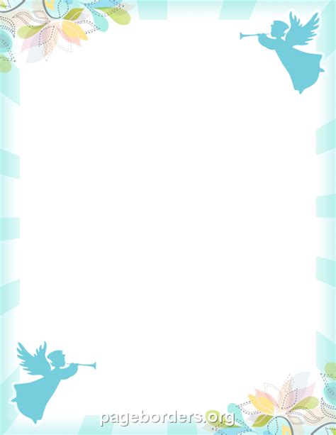 Angel Border Clip Art Page Border And Vector Graphics