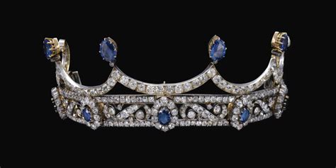 Habsburg Tiara Germany Late 19th C Sapphires Diamonds Sold By