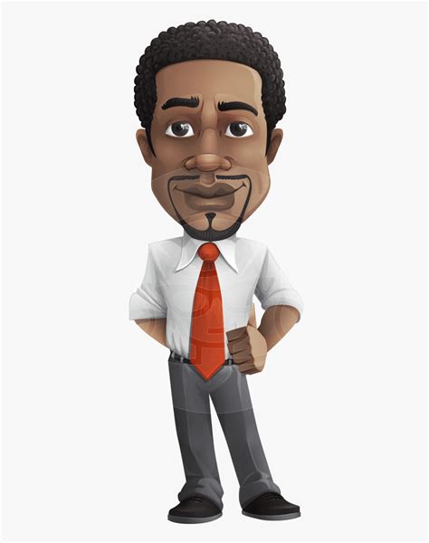 Businessman Vector Male Character African American Cartoon Man Free