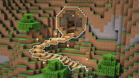 Minecraft Tutorial Cliffside Base 114 Youtube