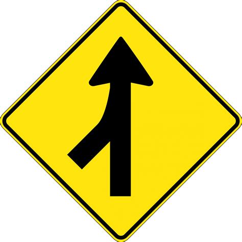 Merging Traffic Left Or Right Road Signs Uss