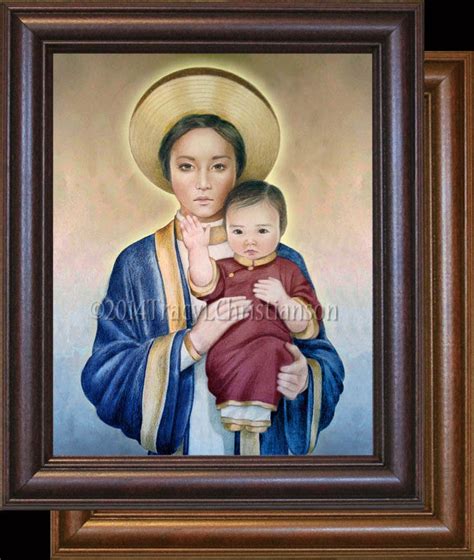 Our Lady Of La Vang Framed Portraits Of Saints