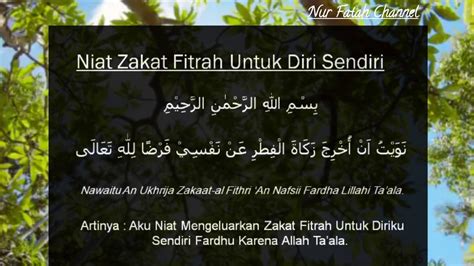 Saya berniat mengeluatkan zakat fitrah untuk diri saya sendiri serta semua orang yang nafkahnya menjadi tanggungan saya fardlu karena allah. Niat Zakat Fitrah untuk Diri Sendiri - dilengkapi Bacaan ...