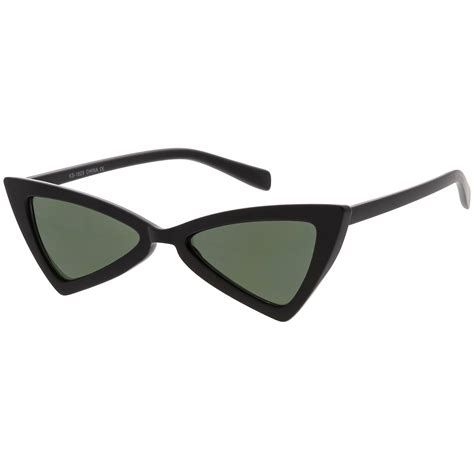 women s fashion retro triangle cat eye sunglasses zerouv