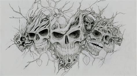Dark Skull Evil Horror Skulls Art Artwork Skeleton Wallpapers Hd Desktop And Mobile