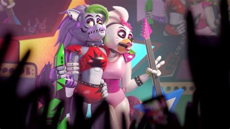 Roxy And Chica On The Stage Five Nights At Freddys Survival Horror Gaming R