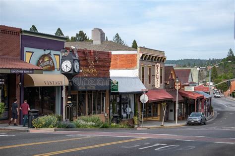 Downtown Grass Valley California In April 2020 Editorial Stock Image