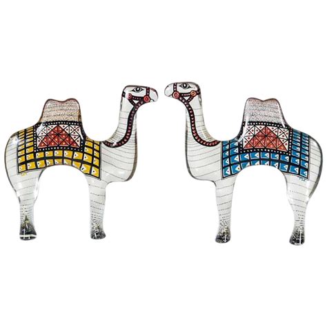 The upper left corner of this gif, i pasted in a small version of the colored scenery with all the camel positions/layers visible. Abraham Palatnik Set of Two Camels Sculpture | Sculpture ...