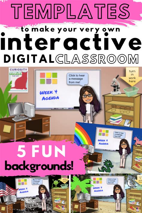How to make an interactive bitmoji google classroom scene. Make your own Bitmoji Virtual Classroom in 2020 | Virtual ...