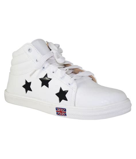 Cute Fashion White Casual Shoes Price In India Buy Cute Fashion White