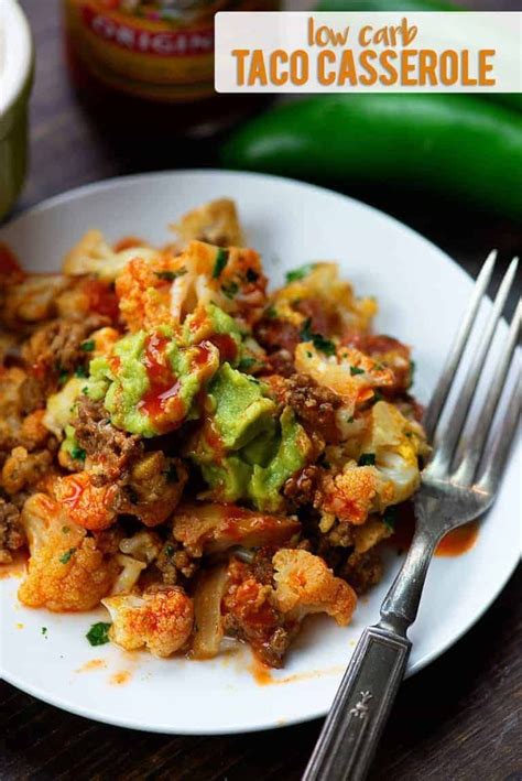 Low Carb Taco Casserole | Recipe (With images) | Taco casserole, Low carb tacos, Atkins recipes