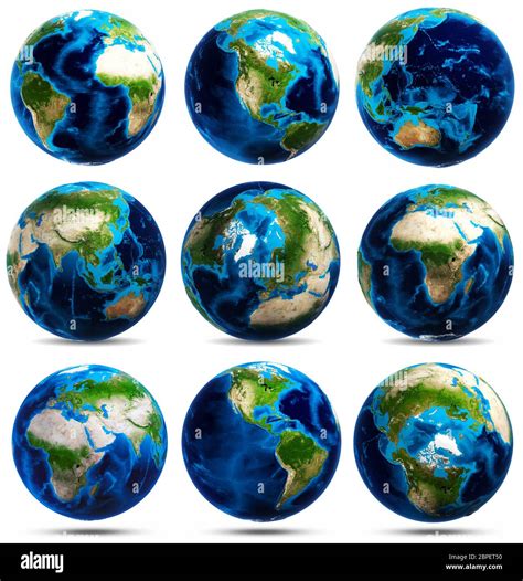 Iconos De Globe Los Elementos De Esta Imagen Proporcionada Por La Nasa