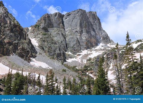 Hallett Peak Stock Image Image Of Colorado Peak Park 51251975