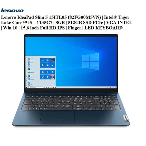 Laptop Lenovo Ideapad Slim 5 15itl05 82fg00m5vn Core I5 1135g7