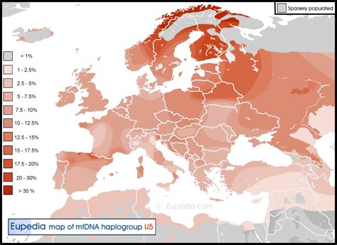 Distribution Maps Of Mitochondrial Haplogroups In Europe The Middle