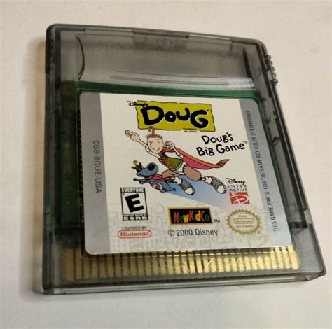 Disneys Doug Dougs Big Game Nintendo Game Boy Color 2000 Cart