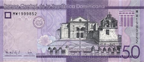 dominican republic new sig date 2021 50 peso dominicano note b727d confirmed banknotenews