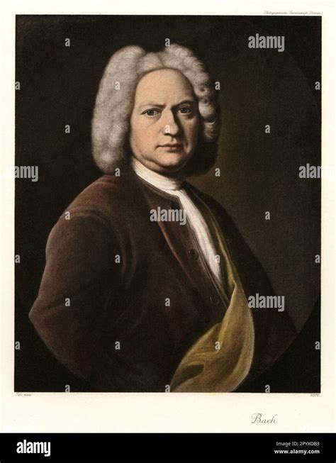 Johann Sebastian Bach 1685 1750 German Composer Painting By Johann