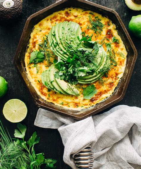 Sweet Corn Frittata With Avocado And Herbs Punchfork