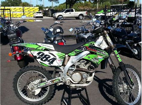 Kawasaki kx 450f is powered by 449 cc engine. 2006 Kawasaki KX450F for sale on 2040-motos