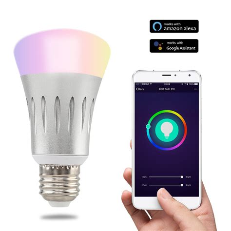 New E27 7w Wifi Led Light Bulb Dimmer Smart Illumination Color Changing