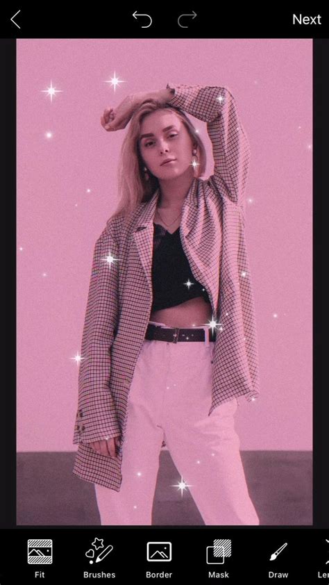 How To Get A Pink 90s Glam Aesthetic 📺 Video Photo Editing Photo