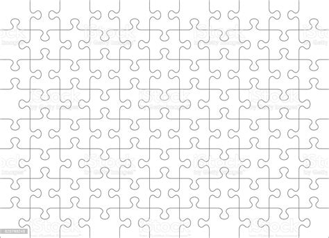 Transform the plain puzzles into artwork, perfect for aspiring artists and professional artists. Jigsaw Puzzle Blank Template Of 88 Pieces Stock ...
