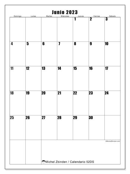 Calendario Junio De 2023 Para Imprimir “47ds” Michel Zbinden Hn