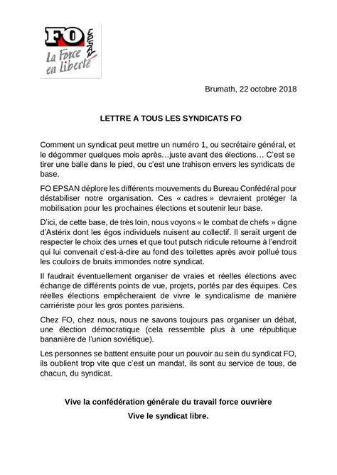 Lettre Ouverte Exemple