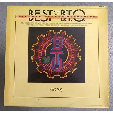 Best Of Bto So Far By Bachman Turner Overdrive Lp With
