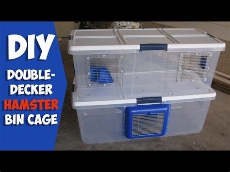 Homemade Double Decker Hamster Cage By HAMMY TIME Hamster Cages Hamster Bin Cage Hamster Cage