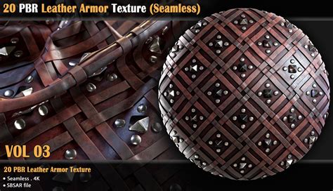 Artstation 20 Pbr Leather Armor Texture Seamless Vol 03 Resources