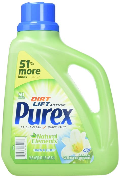 Purex Liquid Natural Elements Laundry Detergent Linen And Lilies 75 Oz