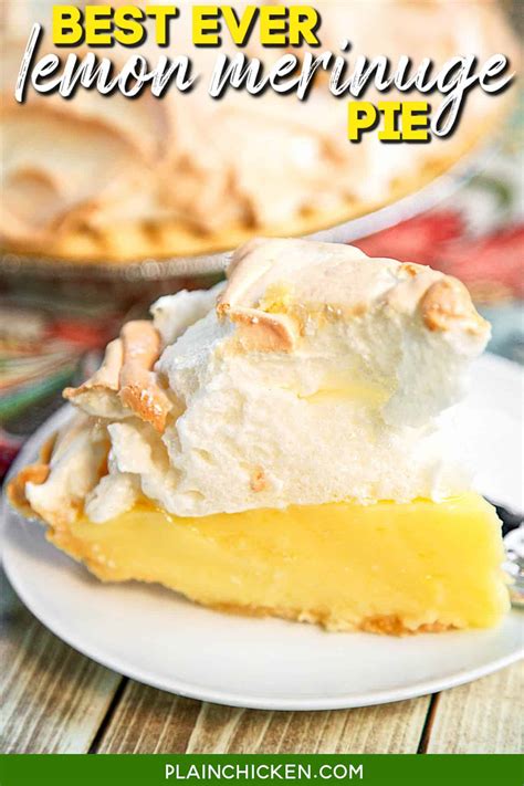 Best Ever Lemon Meringue Pie Plain Chicken
