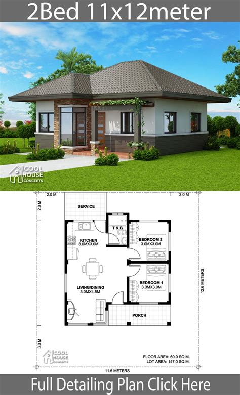 2 Bedroom Bungalow House Plans In The Philippines Taken Home Floor