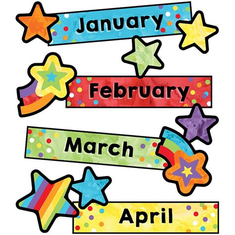 Celebrate Learning Months Of The Year Mini Bulletin Board Set Cd