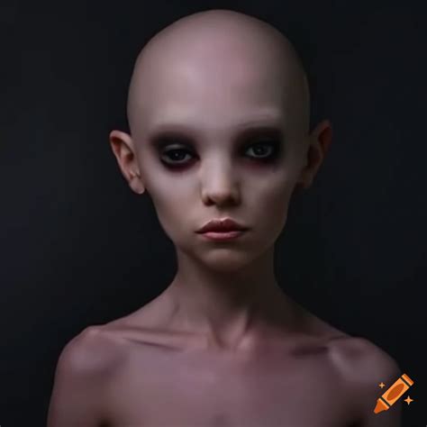 Character Artwork Of A Hairless Alien Girl On Craiyon