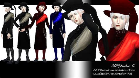 Kuroshitsuji Undertaker Outfit At Studio K Creation Sims 4 Updates