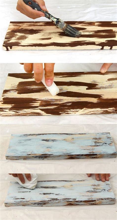 Here's a simple tutorial on how to make brand new wood look like old. How to Distress Wood & Furniture {8 EASY Techniques ...