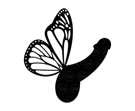 Butterfly Penis Svg Flying Penis Svg Vector Clip Art Cut Etsy Images
