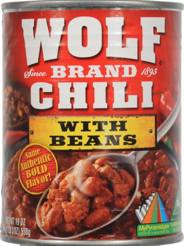 Wolf Brand Mild Chili With Beans 19 Oz Fred Meyer
