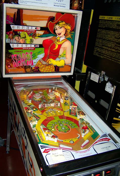 1977 Stampede Stern Pinball Machine Arcade Game Machines Pinball