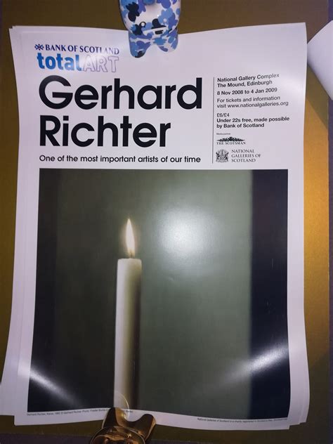 Disko Schicksalhaft Beeile Dich Gerhard Richter Kerze Kunstdruck