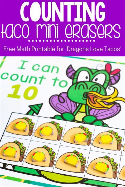 Perfect for Dragons Love Tacos!  Dragons love tacos, Math activities