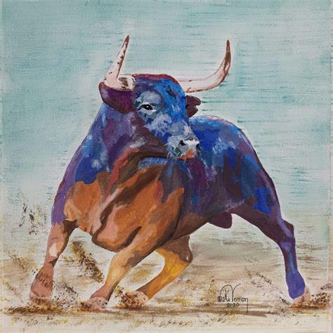 Spanish Fighting Bull Artwork By Mike Vernon Buy Art On Artplode