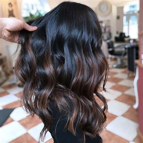 Examples of black hair represented by green, brown, or dark brown. 23 Different Ways to Rock Dark Brown Hair with Highlights ...