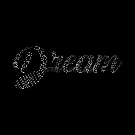 Vector Typography Design On The Word Dream In White Stock Vector