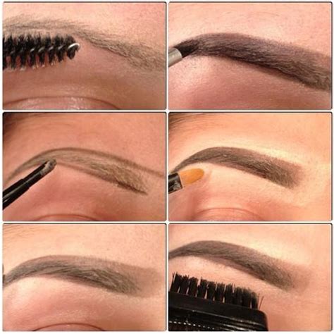 Spoolie brush, brow powder, angled brush, thin brow pencil, clear brow gel, highlight eyeshadow or shadow stick. Brows Makeup Tutorials: How to Get Perfect Eyebrows - Pretty Designs
